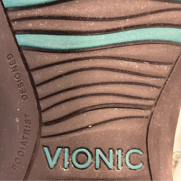 Vionic Women’s Karina Orthaheel Arch Support Teal Sandals Sz 8, Snake Strap - Picture 6 of 7